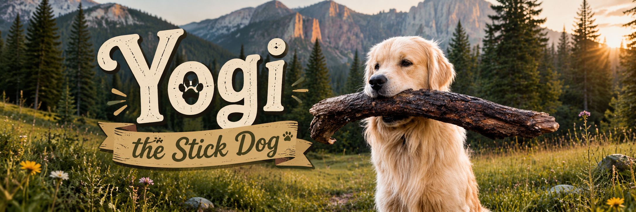 Yogi the Stick Dog — DogWifStick banner